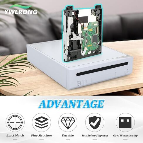 DVD Drive for Nintendo Wii DVD Drive Replacement Disc Drive for Nintendo Wii D4/D3-2/DMS/D2B/D2C/D2A/D2E Series Acccessories Part with Repair Tools in Saudi Arabia