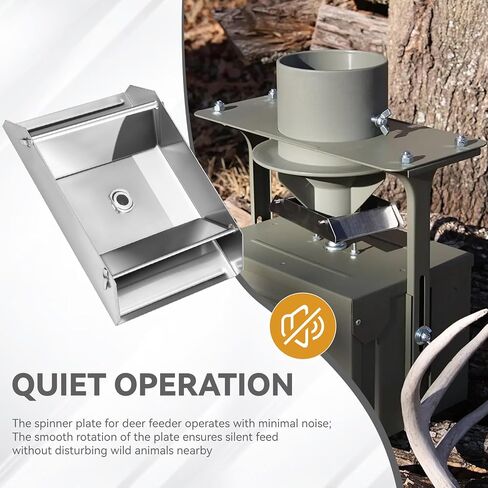 12-Volt Deer Feeder Spinner Plate Fits for 1/4" Motor Shaft, Durable Feed Distribution Rustproof All Season Feeders Plate Spinner, Deer Feeder Parts in Saudi Arabia