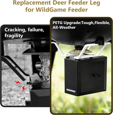 استبدال متوافق مع دعامات تغذية الغزلان من WildGame، دعامات أرجل بديلة لمغذيات WildGame Innovations، تركيب سهل بمسامير لإصلاح استقرار وحدة تغذية الغزلان in Saudi Arabia