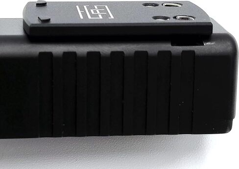 TSA® لوحة تثبيت بصرية ذات نقطة حمراء متوافقة مع الرؤية الخلفية لـ Glock® 17 19 19X Gen1-5 | تناسب بصريات RMSc Footprint Optics - Holosun® 407K/507K، EPS Carry، Shield® RMSc، Romeo Zero - تتضمن براغي وأداة T10 in Kuwait
