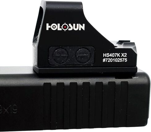 TSA® لوحة تثبيت بصرية ذات نقطة حمراء متوافقة مع الرؤية الخلفية لـ Glock® 17 19 19X Gen1-5 | تناسب بصريات RMSc Footprint Optics - Holosun® 407K/507K، EPS Carry، Shield® RMSc، Romeo Zero - تتضمن براغي وأداة T10 in Kuwait