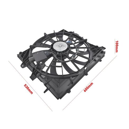 Radiator Cooling Fan Assembly Compatible with Chevrolet Camaro Coupe Convertible 2021-2024 3.6L V6 Manual Transmission Without Engine Oil Cooler Replacement OE 84821759 85524007 85063501 GM3115334 in Saudi Arabia