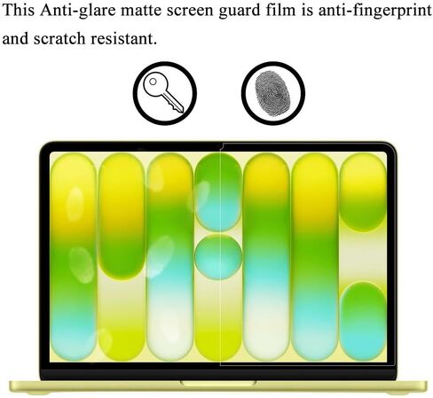 واقي شاشة غير لامع مضاد للوهج لجهاز MacBook Neo 13 بوصة مع شريحة A18 Pro تم إصدارها في عام 2026 (موديل A3404)، ملحقات مضادة للانعكاس ومقاومة للخدش، واقي صلابة 5H غير لامع in Kuwait