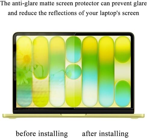 واقي شاشة غير لامع مضاد للوهج لجهاز MacBook Neo 13 بوصة مع شريحة A18 Pro تم إصدارها في عام 2026 (موديل A3404)، ملحقات مضادة للانعكاس ومقاومة للخدش، واقي صلابة 5H غير لامع in Kuwait