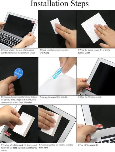 واقي شاشة غير لامع مضاد للوهج لجهاز MacBook Neo 13 بوصة مع شريحة A18 Pro تم إصدارها في عام 2026 (موديل A3404)، ملحقات مضادة للانعكاس ومقاومة للخدش، واقي صلابة 5H غير لامع in Kuwait