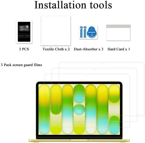 واقي شاشة غير لامع مضاد للوهج لجهاز MacBook Neo 13 بوصة مع شريحة A18 Pro تم إصدارها في عام 2026 (موديل A3404)، ملحقات مضادة للانعكاس ومقاومة للخدش، واقي صلابة 5H غير لامع in Kuwait