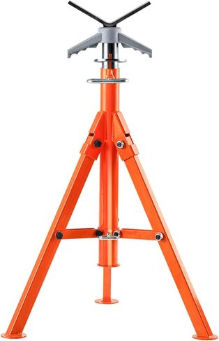 VEVOR Pipe Stand, 2500LBS Heavy Duty Pipe Jack Stands, 27.2"-52" Height Adjustable V Head Pipe Stand, 45# Steel Folding Jack Stand for 1/2-12 inches Pipes in Saudi Arabia