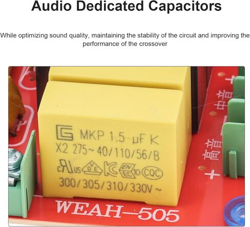 5 Way Crossover Speaker, 250W 5 Way 2 Treble & 2 Midrange & Bass Crossover Speakers Filter Frequency Divider, 4-8Ω Audio Speaker Crossover in Saudi Arabia