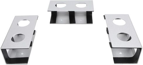 Under Desk Laptop Mount, Aluminum Alloy Metal Under Desk Shelf Device Holder, Anti Scratch Silicone Pad Mount with Metal Construction, Ideal for Laptop, TV Box, Game Console & (#12) in Saudi Arabia