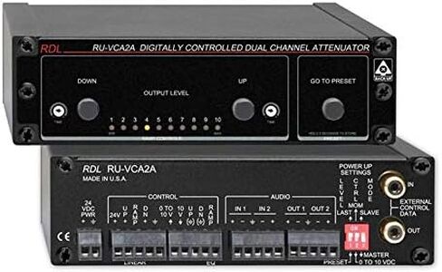 مختبرات تصميم الراديو RDL مخفف الصوت ثنائي القناة الذي يتم التحكم فيه رقميًا (RU-VCA2A) in Kuwait