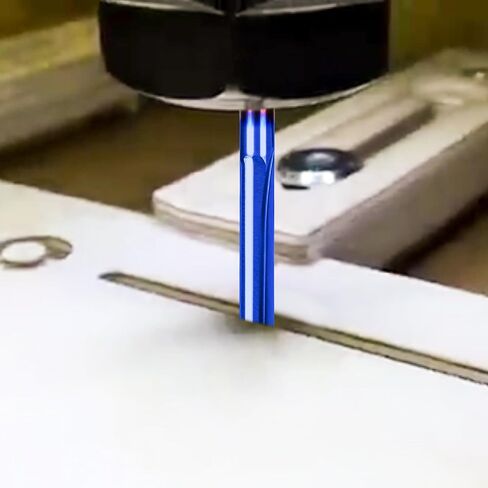 HQMaster CNC Router Bits 1/8 Router Bit Straight Router Bit 1 8 عرقوب مستقيم الناي نهاية مطحنة القاطع 2-الفلوت طحن قطع التنغستن الصلب 22mm CEL / 45mm OAL لMDF PVC الاكريليك اللوح الخشب 10 حزمة in Saudi Arabia