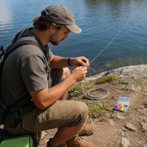 Genérico Line Tube – Stable Portable Coloured with Storage | Carp Tackle Set | for Fishing in Lakes, Streams, Saltwater, Jigging, Trolling or Anchoring, Air in Saudi Arabia