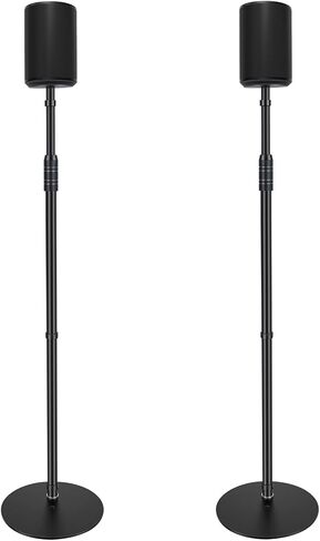 Speaker Stands for Sonos Era 100 or Era 100 SL,Adjustable Height from 33" to 47",Easy DIY Assembly,HD-628,2 Packs,Black in Saudi Arabia