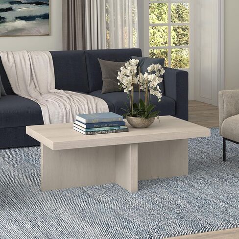 Henn&Hart 80" TV Stand & 44" Coffee Table in Alder White for Living Room in Saudi Arabia