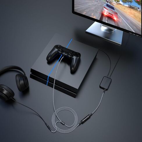 Chat Link Pro Audio Capture Cable Compatible with Elgato HD60, HD60S, HD60S+, HD60X, HD60Pro, 4K60 PRO Capture Card, Chat Adapter Cable for Nintendo Switch, Xbox One, Xbox Series X/S, PS5, PS4, 8.8ft in Saudi Arabia