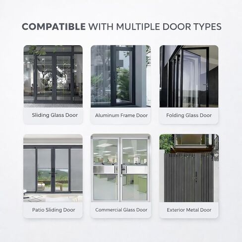 Smart Door Lock with Handle - Biometric Keyless Entry - Fingerprint Reader, Touchpad, App Control, Alexa Ready - IP55 Waterproof Slim Sliding Door - Auto-Lock System in Saudi Arabia