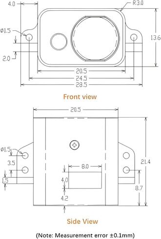 AERO SELFIE Laser Rangefinder Sensor (for Drone Altitude Hold and Obstacle Avoidance, and Robotics) Range: 50 Meters High-Precision dToF Technology Sampling Rate: 50Hz in Saudi Arabia