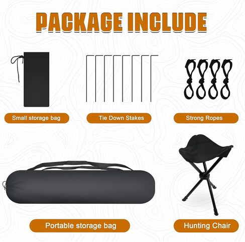 Wide Bottom Hunting Blind 1-3 Person with Portable Chair, 270 Degree See Through Pop up Ground Blinds for Deer Turkey Duck Hunting, Bow Hunting Adjust Windows with Silent Zipper in Saudi Arabia