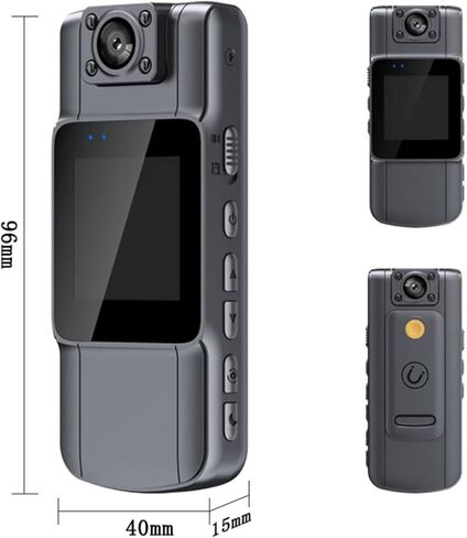 Body Camera,HD 4K Mini Body Cam, with Audio and Video Recording,128GB Wearble Portable Camera,for Work, Guard, Travel,Vlog in Saudi Arabia