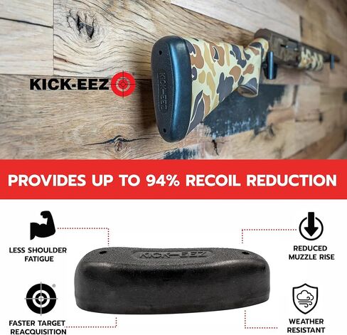 وسادة الارتداد KICK-EEZ KZ-INFLEX2 | ما يصل إلى 94% من تقليل الارتداد | وسادة سوربوثان بندقية المؤخرة | استبدال وسادات Browning Inflex 2 | يناسب تحديد وينشستر SX4 وXPR in Kuwait