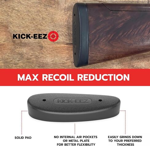 طحن KICK-EEZ متعدد الأغراض ليناسب وسادة الارتداد للبندقية والبنادق | ما يصل إلى 94% من تقليل الارتداد | وسادة ملولبة من السوربوثان | ملحقات البندقية in Kuwait