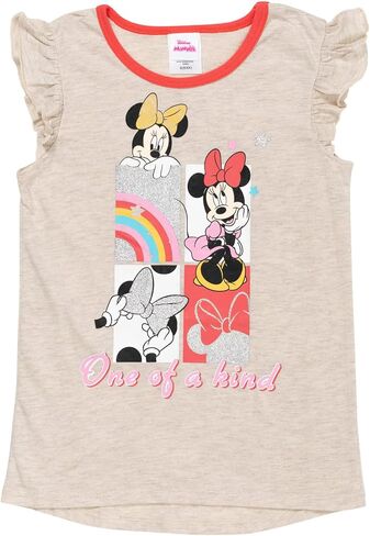 Disney Princess Minnie Mouse Frozen Moana Girls T-Shirt and Leggings 4 Piece Outfit Set Toddler to Big Kid in Saudi Arabia