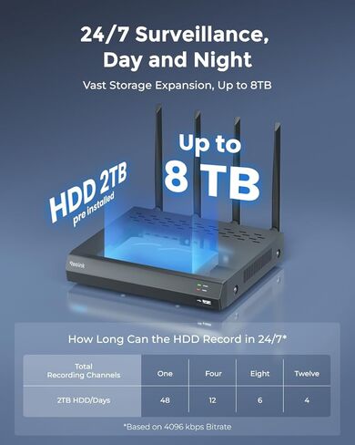 REOLINK TrackMix WiFi x 2 with WiFi NVR Bundle, 8MP Dual Lens Camera with Auto Tracking, 4K 16CH NVR with Bulit-in 2TB HDD in Saudi Arabia