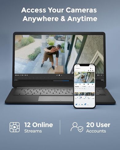 REOLINK TrackMix WiFi x 2 with WiFi NVR Bundle, 8MP Dual Lens Camera with Auto Tracking, 4K 16CH NVR with Bulit-in 2TB HDD in Saudi Arabia