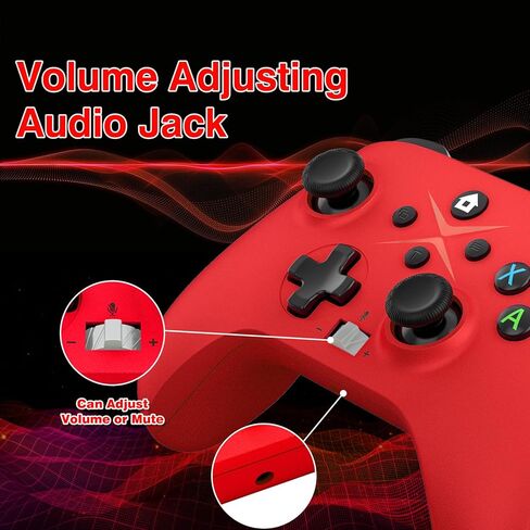 Dinosoo 2 Pack Wireless for Xbox One, Series X|S, & PC, with Turbo, Macro, Dual Vibration Hall Trigger, 3.5mm Audio Jack, Built-in Battery, with 2.4GHz Adapter in Kuwait