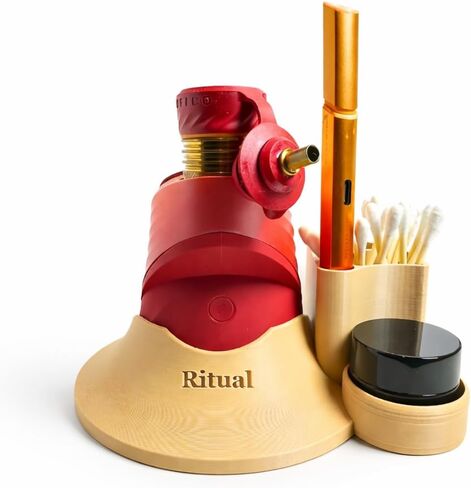 Click-On Base Organizer Stand for Puffco Peak Pro — Secure Anti-Tip Holder with Storage, Right-Hand, Beige in Saudi Arabia