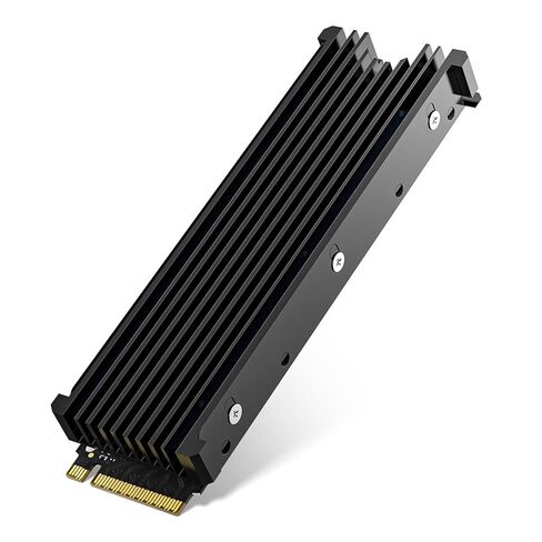 M.2 2280 NVMe SSD Heatsink لأجهزة Samsung 990 Pro/ 990 EVO Plus/ 9100 Pro/ 970 EVO Plus/ 980 PRO/ 860 EVO، مبدد حرارة مبرد للكمبيوتر الشخصي مع وسادة سيليكون حرارية، أسود in Kuwait