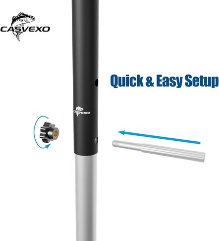 1/2 Pack Aluminum Sand Spikes for Surf Fishing, Beach Fishing Rod Holder, Telescopic and Portable, 2-Stage Adjustable, with Storage Bag in Saudi Arabia