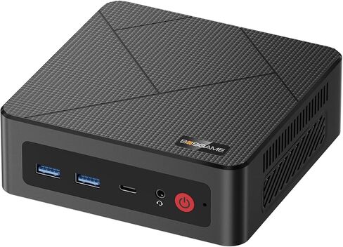 كمبيوتر BOSGAME E2 صغير، AMD Ryzen 5 3500U (يصل إلى 3.7 جيجا هرتز)، 16 جيجا بايت DDR4 RAM 512 جيجا بايت NVMe SSD، كمبيوتر مكتبي 4K شاشة ثلاثية عبر Dual HDMI وUSB-C، WiFi 5، BT 5.0، كمبيوتر مكتبي صغير الحجم للأعمال in Saudi Arabia