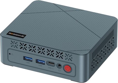 BOSGAME E2 Mini PC, AMD Ryzen 5 3500U (up to 3.7GHz), 16GB DDR4 RAM 512GB NVMe SSD, Desktop Computer 4K Triple Display via Dual HDMI & USB-C, WiFi 5, BT 5.0, Small Form Factor Business Office PC in Saudi Arabia