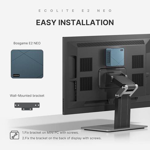 BOSGAME E2 Mini PC, AMD Ryzen 5 3500U (up to 3.7GHz), 16GB DDR4 RAM 512GB NVMe SSD, Desktop Computer 4K Triple Display via Dual HDMI & USB-C, WiFi 5, BT 5.0, Small Form Factor Business Office PC in Saudi Arabia