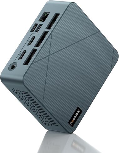 BOSGAME E2 Mini PC, AMD Ryzen 5 3500U (up to 3.7GHz), 16GB DDR4 RAM 512GB NVMe SSD, Desktop Computer 4K Triple Display via Dual HDMI & USB-C, WiFi 5, BT 5.0, Small Form Factor Business Office PC in Saudi Arabia