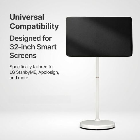 Universal 32 Inch Portable TV Cover, 1.5mm Thick Neoprene Screen Protector for ApoloSign 32" UHD 4K Smart Portable TV, for LG Smart Monitor Swing, Dustproof & Anti-Scratch Sleeve with Elastic Cord in Saudi Arabia