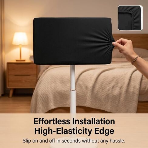 Universal 32 Inch Portable TV Cover, 1.5mm Thick Neoprene Screen Protector for ApoloSign 32" UHD 4K Smart Portable TV, for LG Smart Monitor Swing, Dustproof & Anti-Scratch Sleeve with Elastic Cord in Saudi Arabia