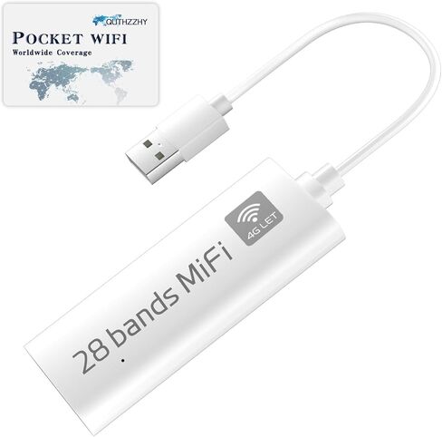 جهاز نقطة اتصال متنقلة 4G LTE، نقطة اتصال WiFi محمولة للسفر في أكثر من 200 دولة، موجه WiFi 6 USB، بدون عقد، 8 أجهزة متصلة، نقطة اتصال WiFi للجيب للسفر الدولي، والتخييم، والسيارات، وRV in Kuwait