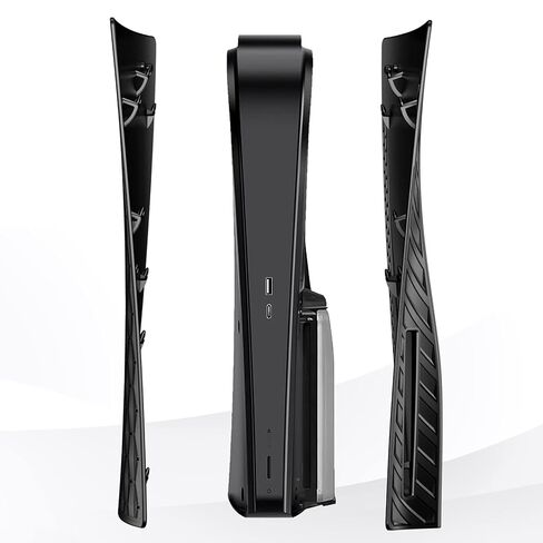 TESSGO PS 5 Disc Edition Cellular Black Face Plates Cover Shell Case for Play Station 5 Console in Saudi Arabia