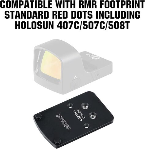 ohhunt Adapter Plate Compatible with RMR Footprint Red Dots | Compatible with Non-MOS Version | Dovetail Optics Mounting Adapter in Saudi Arabia