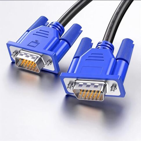 VGA Cable 1.5M Video Display Cable for Computer Monitor Projector and Desktop Connection in Saudi Arabia
