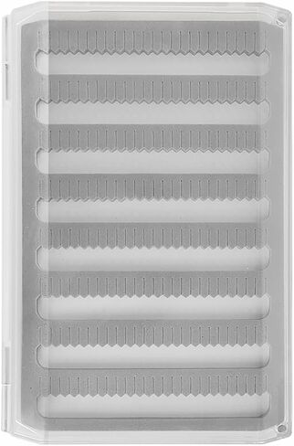 Aventik Large Clear Fly Fishing Box Deep Capacity for Streamers &Saltwater Bass Flies Lightweiht Tackle Storage with Magnetic Closure Easy-Access Fly Organizer (H055LB+Foam B) in Saudi Arabia