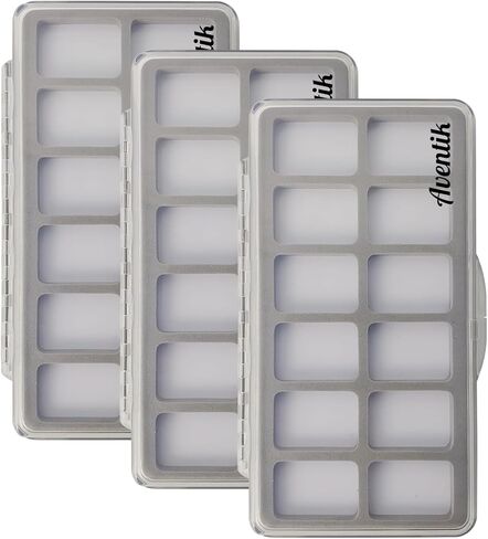 3PC-Aventik Slim Fly Fishing Box with Magnetic Insert Clear Lid Pocket Lightweight Organizer Size7.3X3.8X0.5inch (H34-12C-3PC) in Saudi Arabia