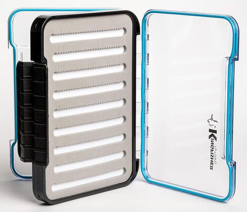 Kingfisher Fly Fishing Waterproof Fly Box Perfect for Large Flies and Saltwater Flies in Saudi Arabia