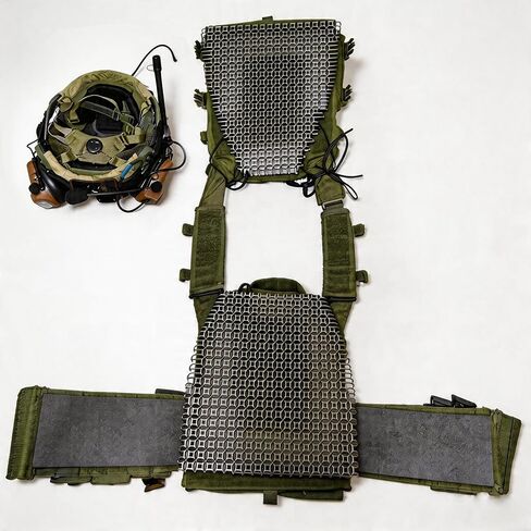 2-piece Ventilated Cooling Pads, 11.49x11.81 inches, Breathable mesh Lining, Customizable Plastic Pads with Elastic Cords.Helps Increase air Circulation Under Tactical Gear in Saudi Arabia