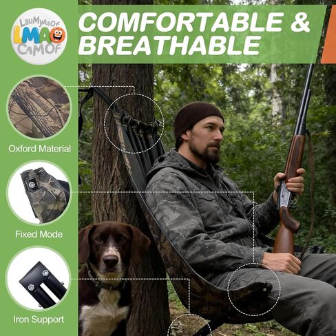 Portable Hunting Chair, Low Down Hunting seat, Turkey Hunting Gear, Hammock Chair for Deer, Hunting Essentials in Saudi Arabia