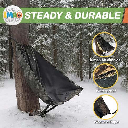 Portable Hunting Chair, Low Down Hunting seat, Turkey Hunting Gear, Hammock Chair for Deer, Hunting Essentials in Saudi Arabia