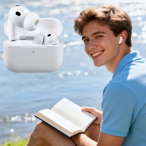 5 أزواج من وسادات الأذن من SOPROM لأجهزة AirPods Pro 3 (الجيل الثالث)، أطراف أذن من السيليكون بديلة مطورة من Pro3 مع مجموعة تنظيف (متنوعة XXS، XS، S، M، L، أبيض) in Kuwait