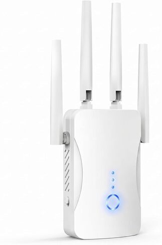 WiFi Extender Signal Booster - 2.4GHz 300Mbps WiFi Booster for Home, Covers Up to 9999 Sq. Ft, Easy Setup, Ethernet Port & Access Point, Stable Internet Performance with 85+ Devices in Saudi Arabia